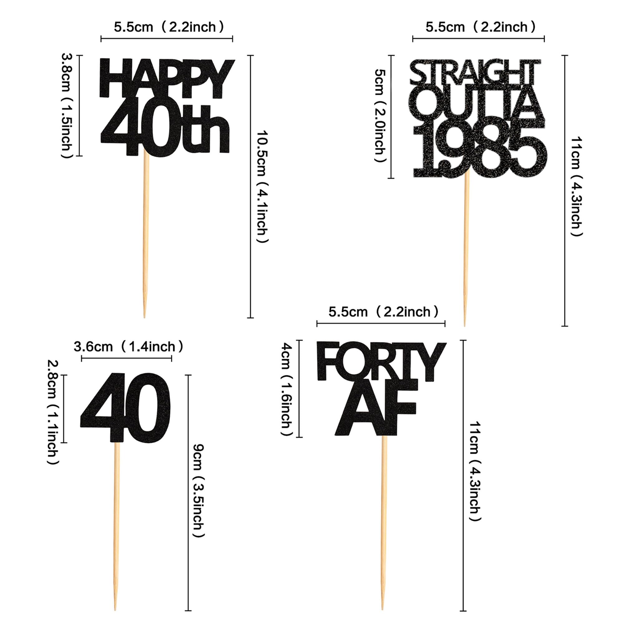 Keaziu 1985 cupcake toppers create a festive atmosphere on cakes and treats.