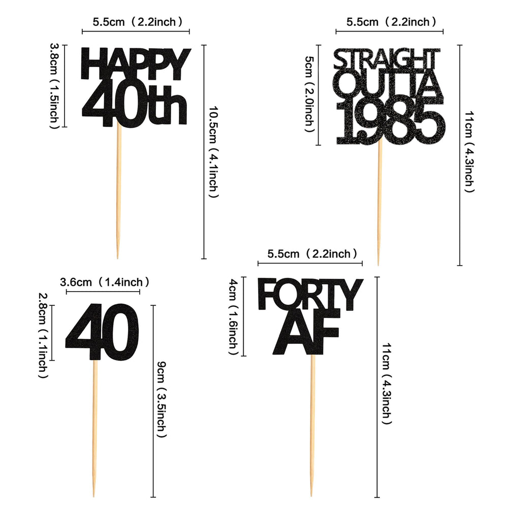 Keaziu 1985 cupcake toppers create a festive atmosphere on cakes and treats.