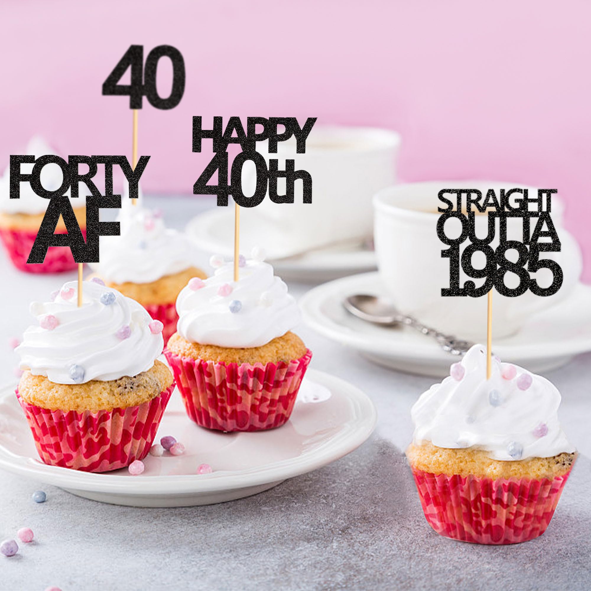 Keaziu 1985 party picks brighten dessert tables and focal points.