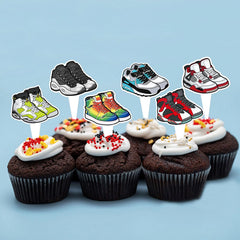 Keaziu sneaker cupcake topper design C doubles as playful party decor.