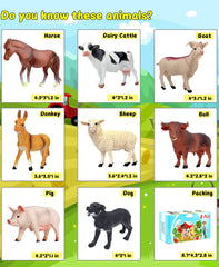 KECIABO donkey figurine supports role-play and sensory exploration.