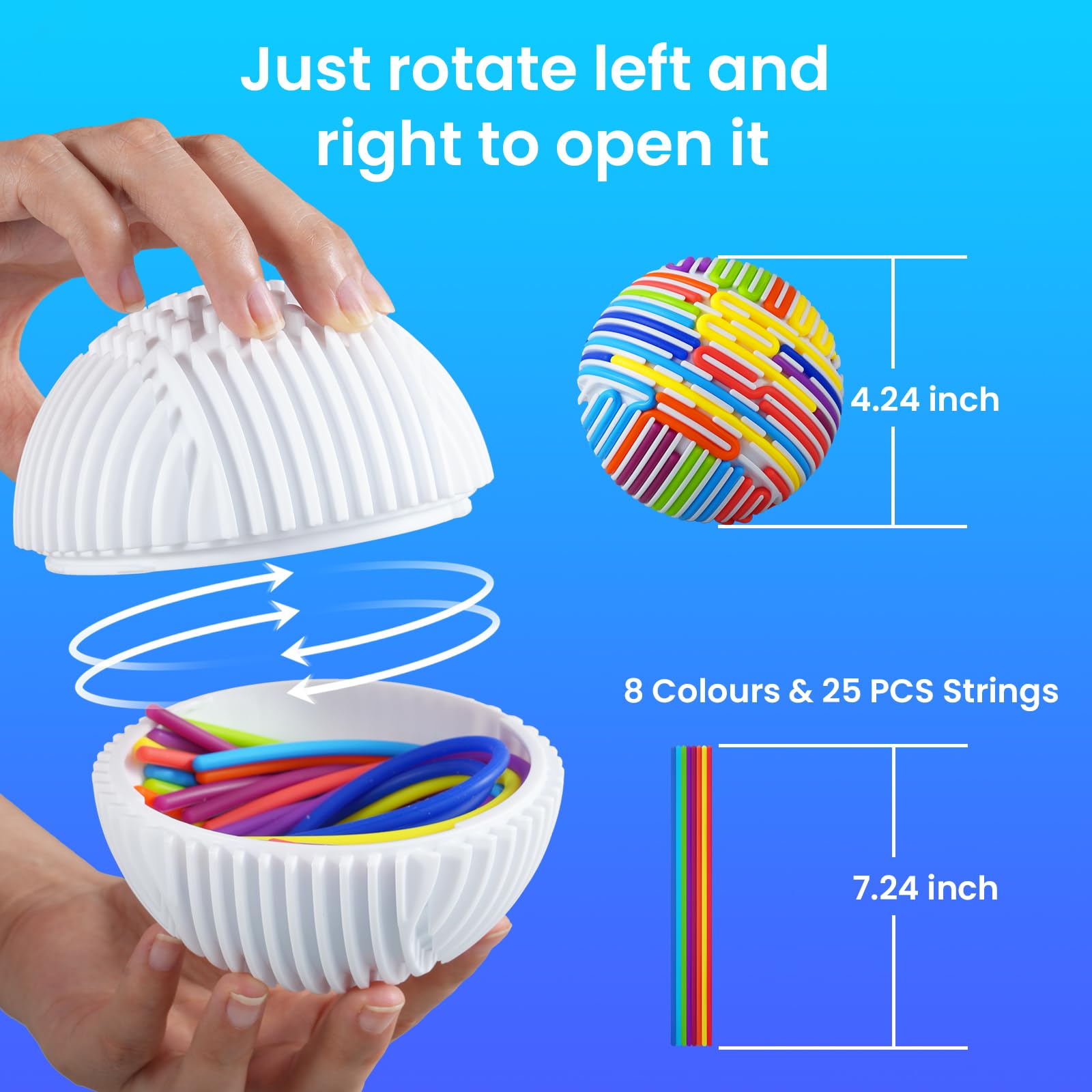 Keculf compact 4.24-inch ball fits travel, classroom, and home