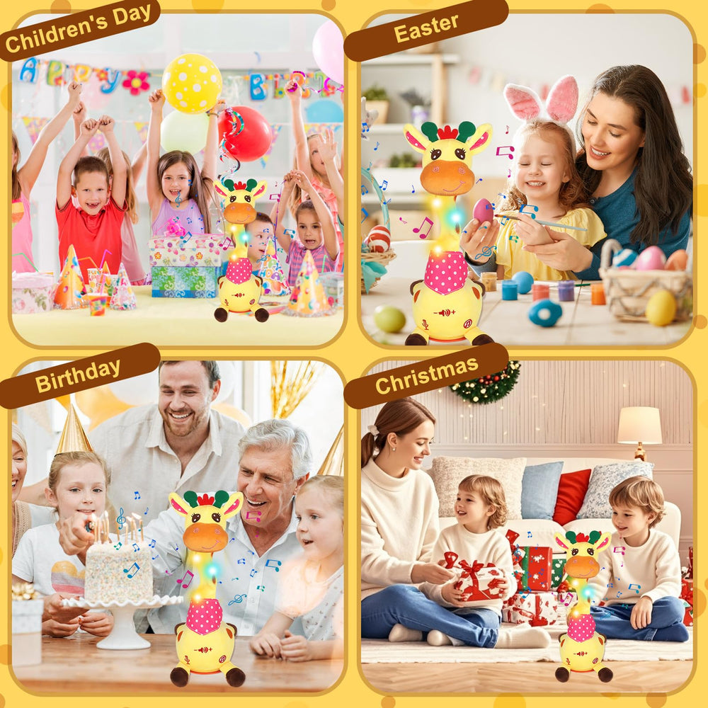Keculf Dancing Giraffe Toy ideal for tummy time and motor skill exploration