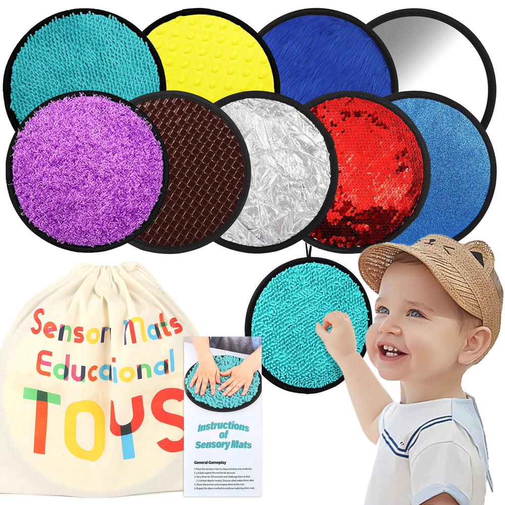 Keculf sensory mats gift box front view shows ready-to-gift packaging