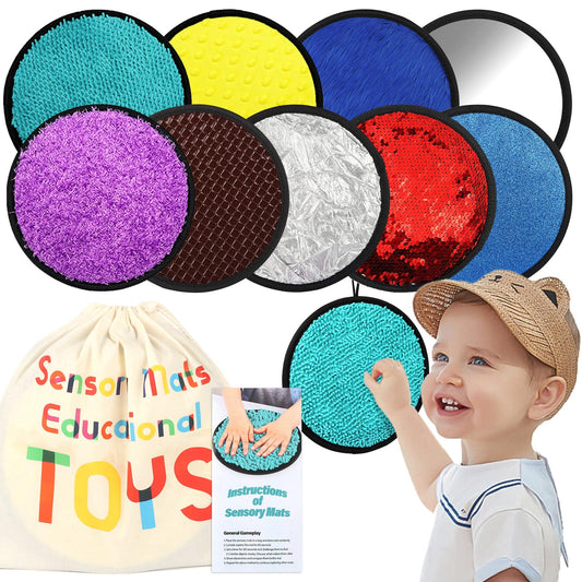 Keculf sensory mats gift box front view shows ready-to-gift packaging