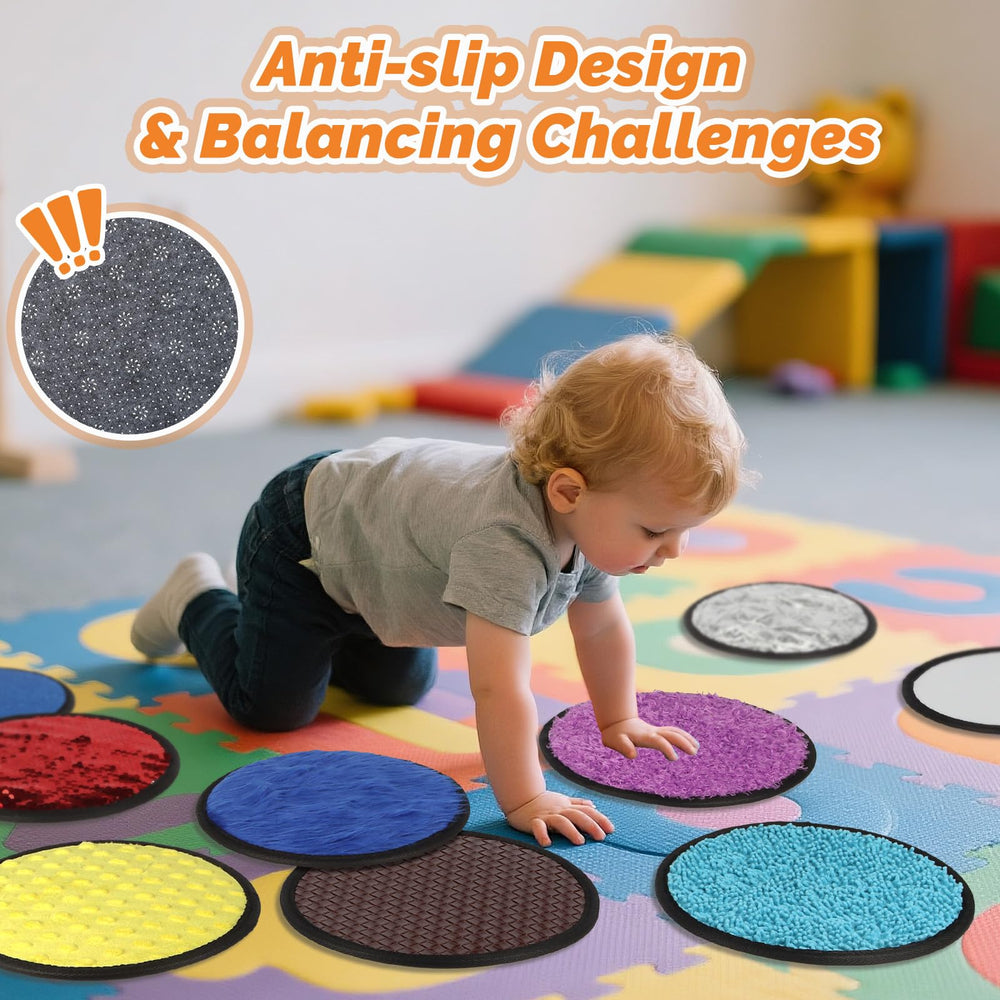 Keculf sensory mats stored in portable bag for travel