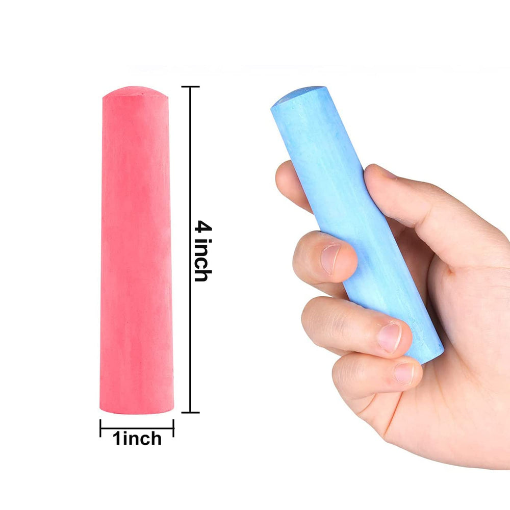 Jumbo 1-inch Keebor chalk sticks provide easy grip for kids hopscotch