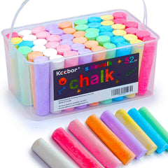 Keebor washable sidewalk chalk set in a bucket for outdoor art