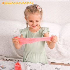 Keemanman squishy sensory toys demonstrate soft, spreadable texture for hands-on fun