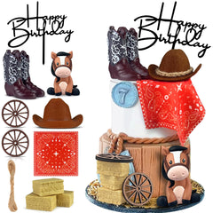 KEEPARTY cowboy hat cake topper adds Western flair for festive cakes