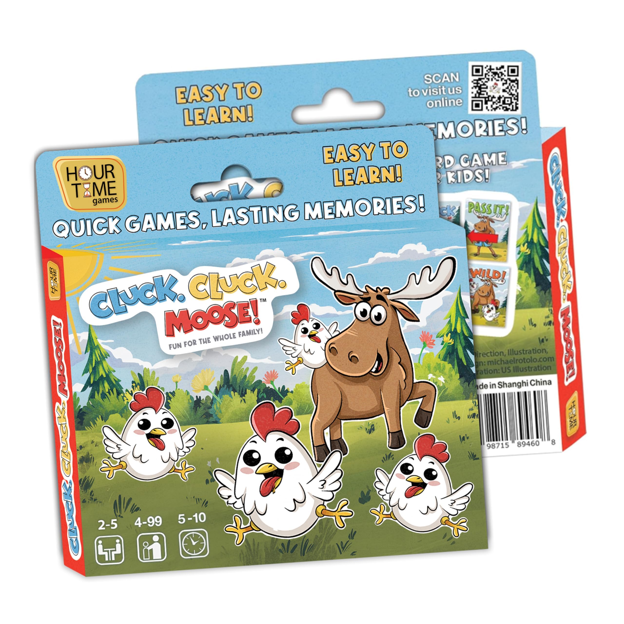 Keeper Chaos Cluck Cluck Moose card draw for family game night