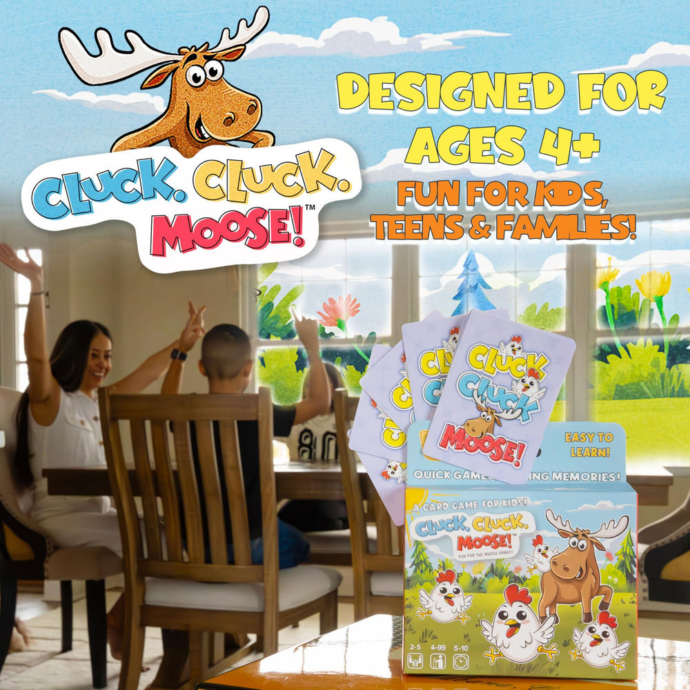 Keeper Chaos Cluck Cluck Moose party time sparks quick laughs