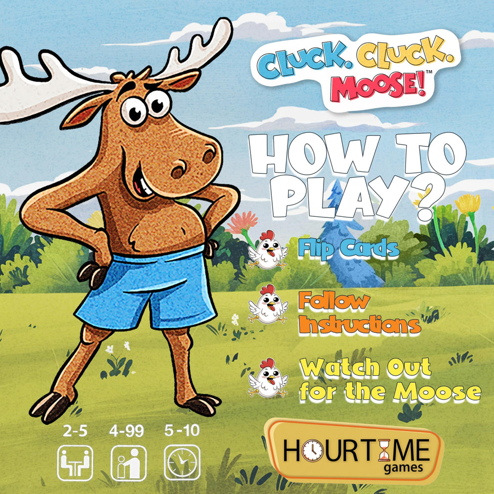 Keeper Chaos Cluck Cluck Moose travel game keeps kids entertained