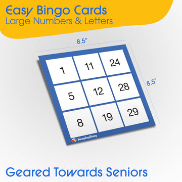 Keeping Busy bingo chips: tactile pieces support engagement during dementia-friendly play.