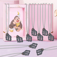 KeeStar baby shower gorilla necklaces for playful décor and photo props
