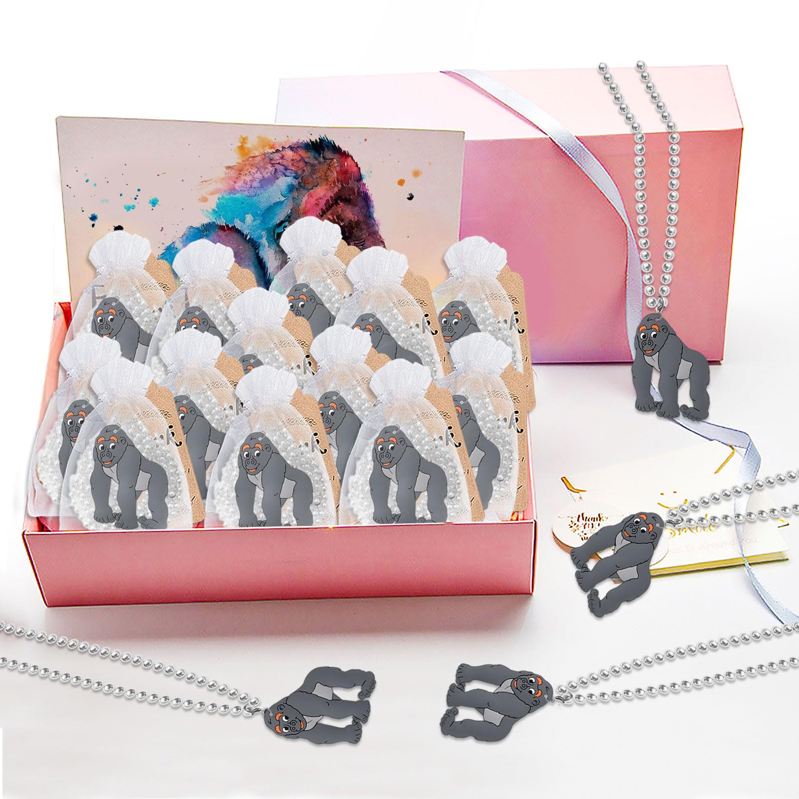 KeeStar gorilla necklace used as photography prop for festive shoots
