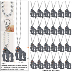 KeeStar safari party favors featuring gorilla necklaces for decorations