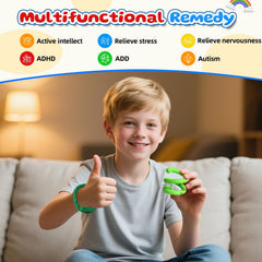 Child playing quietly with a KEeyMENT Sensory Stick.