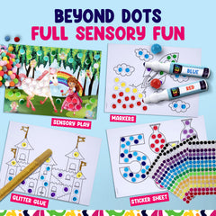 KEFF Dot Art for Kids 20 bonus coloring pages for extended creativity