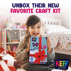 KEFF Dot Art for Kids craft kit box keeps supplies organized for home or classroom