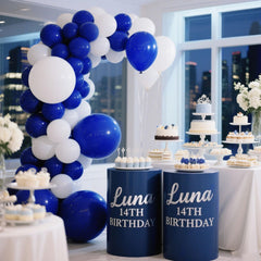 K.E.J Royal Blue Balloon Arch Kit suitable for birthdays and graduations.