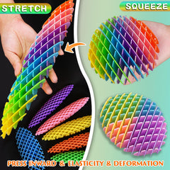 KEJIH Fidget Worm Toy green, soothing sensory stimulation for concentration.