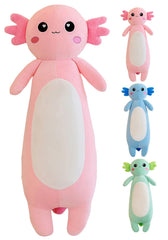 Kekeso axolotl plush pillow pink, a soft 80 cm cuddle companion for naps and play