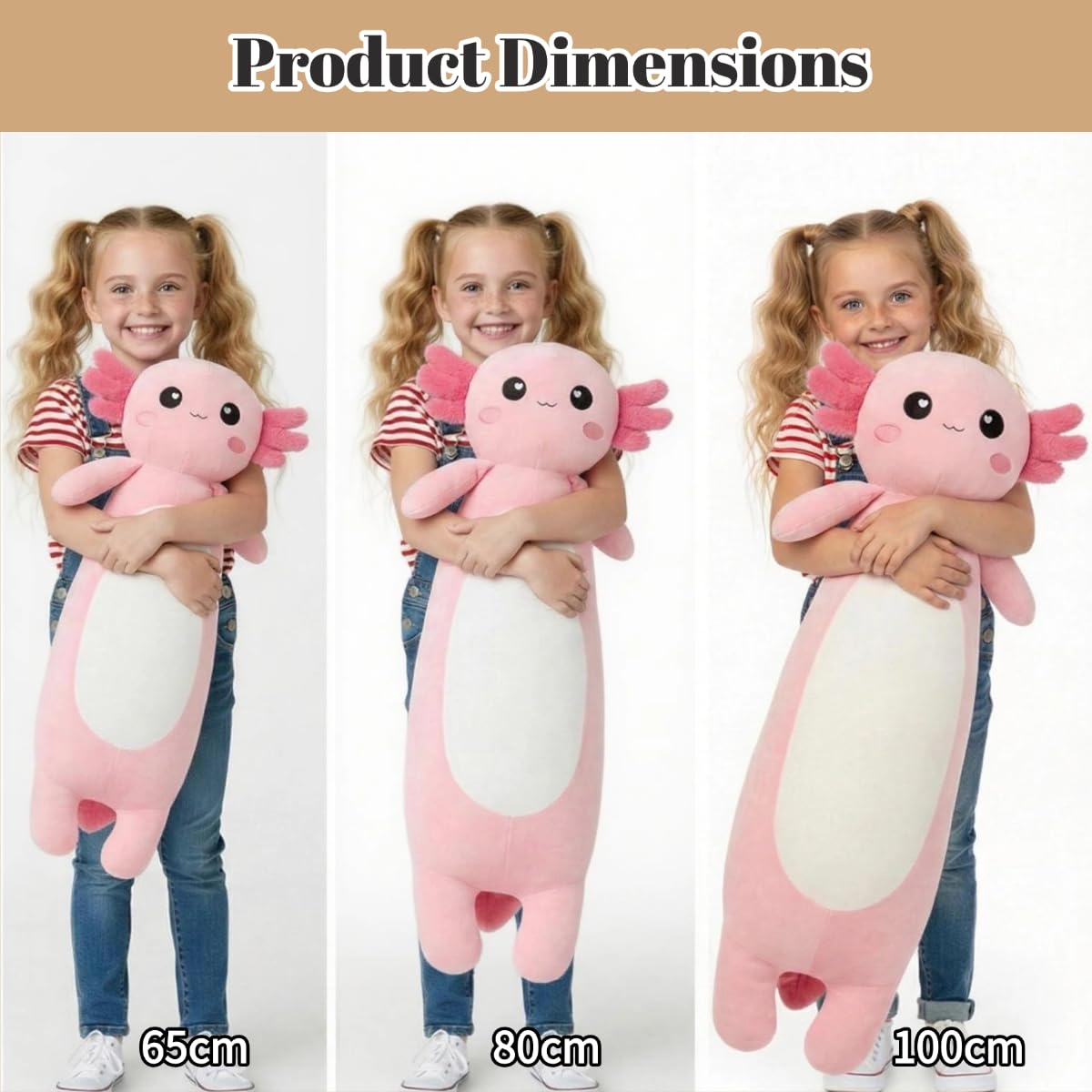 Kekeso axolotl plush vacuum packaging shows compact delivery