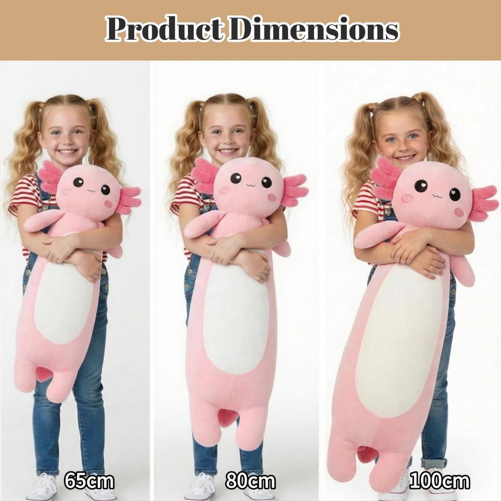 Kekeso axolotl plush vacuum packaging shows compact delivery