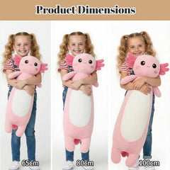 Kekeso axolotl plush vacuum packaging shows compact delivery