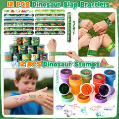 KELENO slap bracelets with dinosaur theme for quick accessory fun.