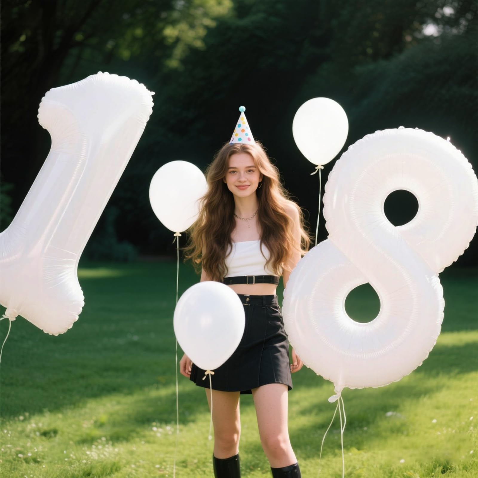 Kelfuoya 18th birthday balloon offers durable Mylar for long-lasting display.