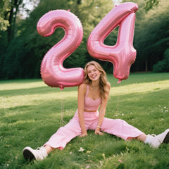 Kelfuoya 24th birthday decor balloon adds elegance to party setup