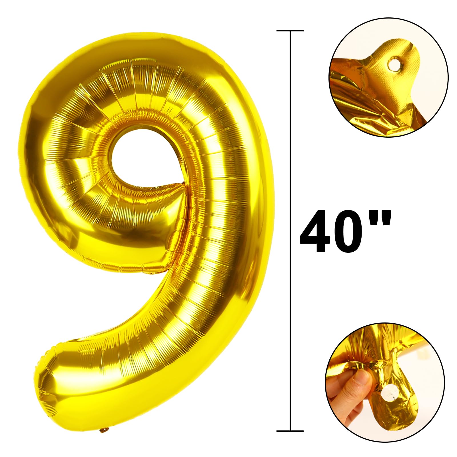 Kelfuoya gold foil balloon for anniversaries adds a premium touch.