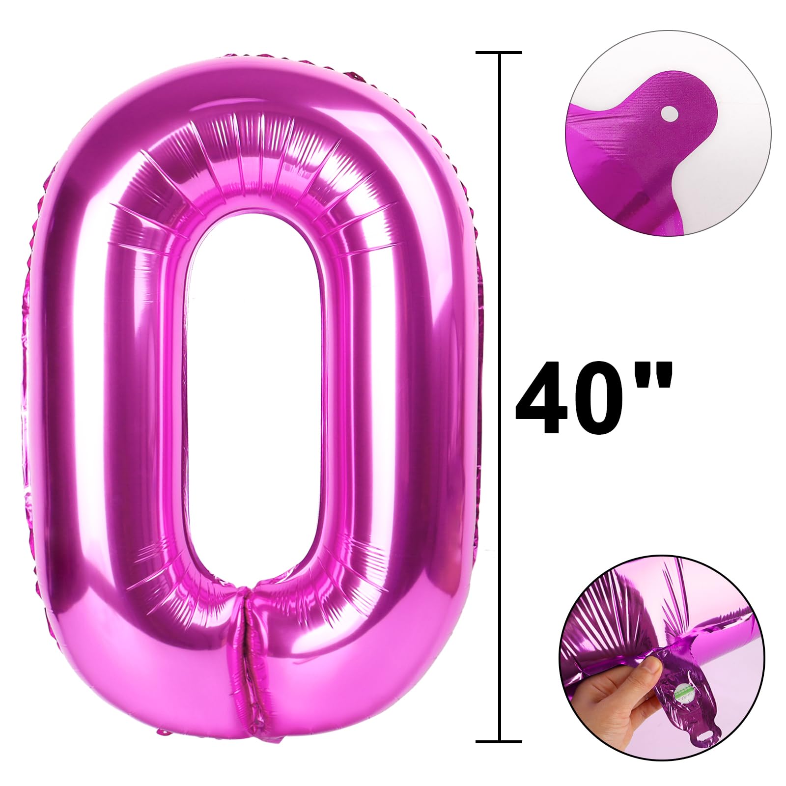 Kelfuoya 40-inch balloon size adds dramatic party vibe.