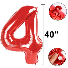 Kelfuoya 40 inch digital foil balloon creates a striking photo backdrop