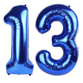 Kelfuoya 40-inch navy blue number 13 balloon creates a bold party backdrop