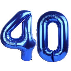 Kelfuoya 40-inch navy blue number 40 balloon for bold party decor and photo opportunities.