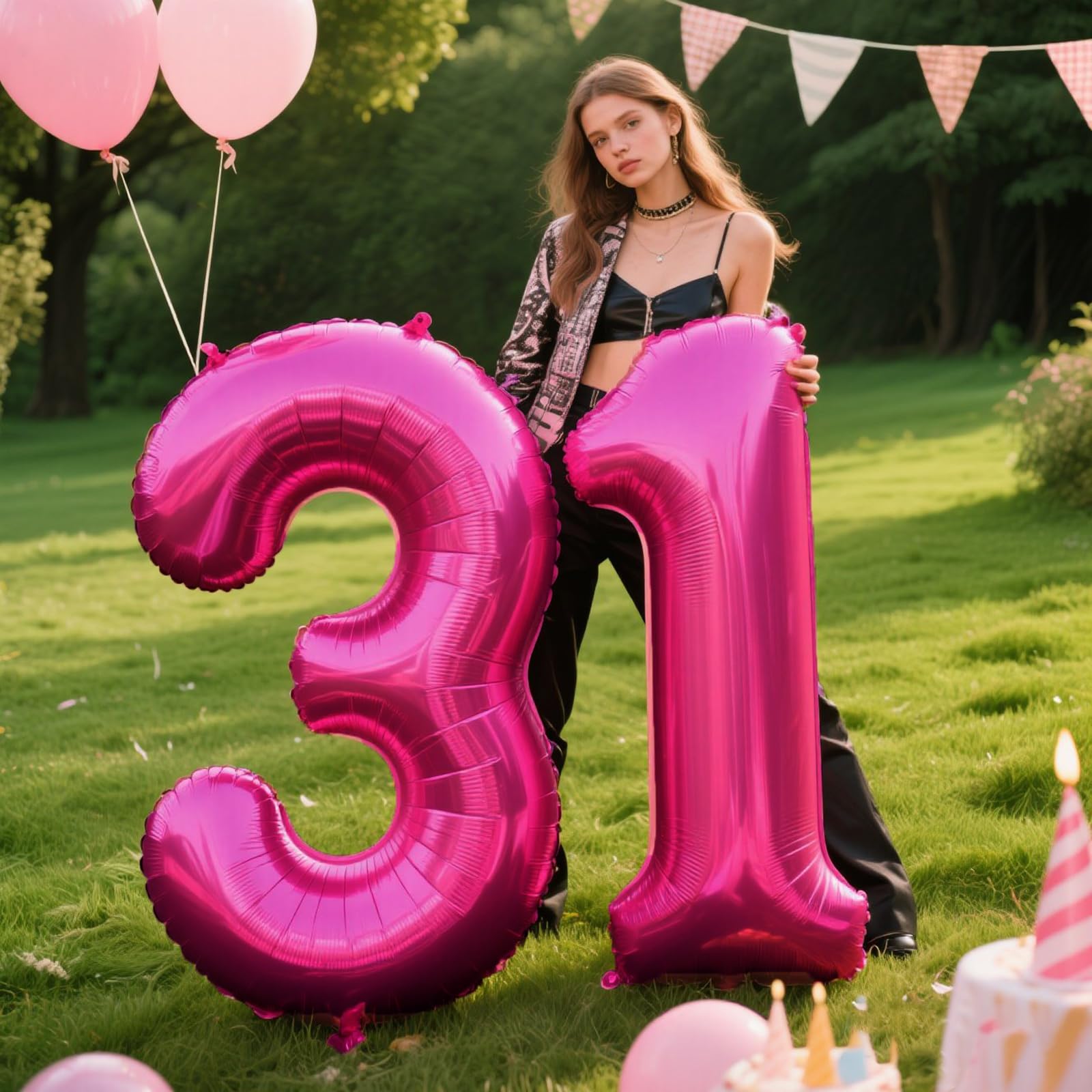 Kelfuoya 40-inch number balloon 3 enhances weddings and anniversaries