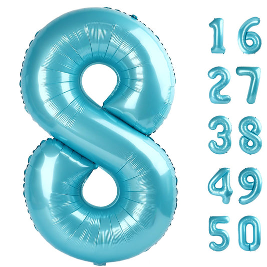 Kelfuoya 40-inch number 8 balloon for impressive party photos.
