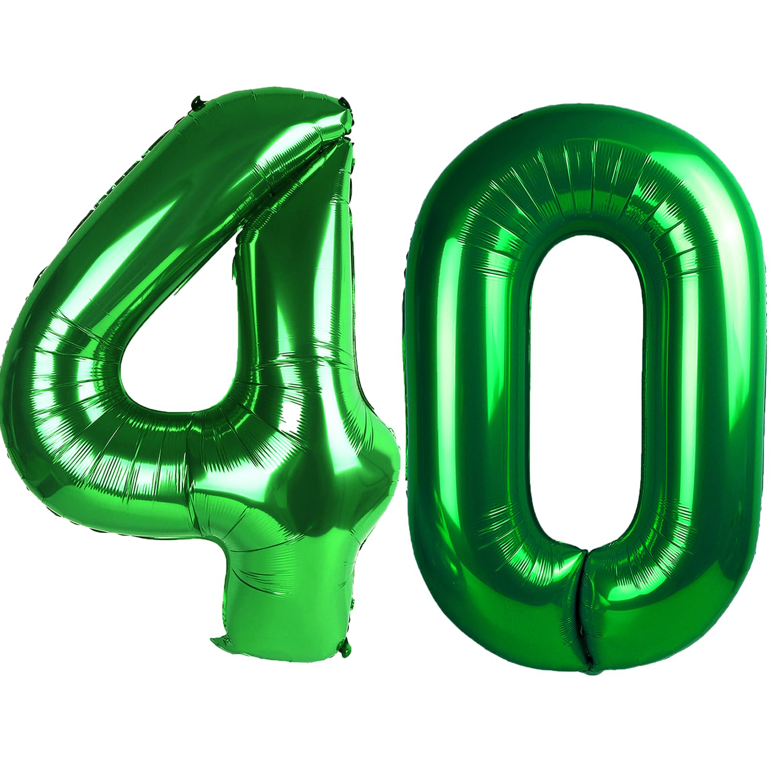 Kelfuoya 40-inch number balloon foil gold close-up decor for celebrations