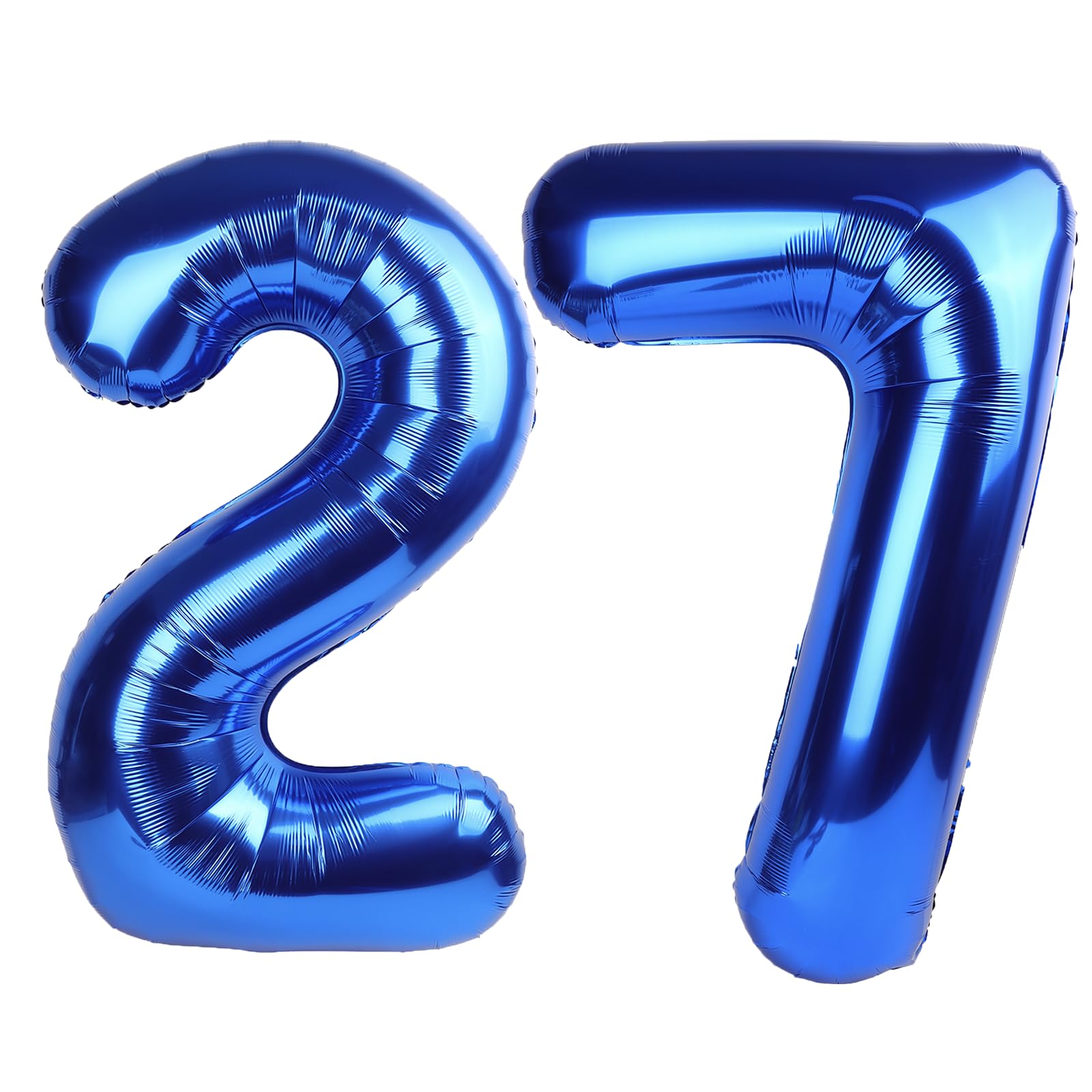 Kelfuoya 40in navy blue number 27 balloon ideal for birthday or anniversary decor