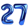 Kelfuoya 40in navy blue number 27 balloon ideal for birthday or anniversary decor