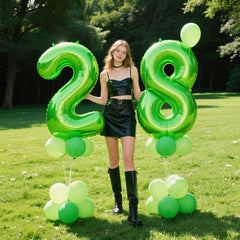 Kelfuoya 40in number 2 balloon inflates easily for quick setup.
