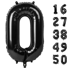 Kelfuoya 40-inch black 0 balloon ideal for dramatic photo backdrops.