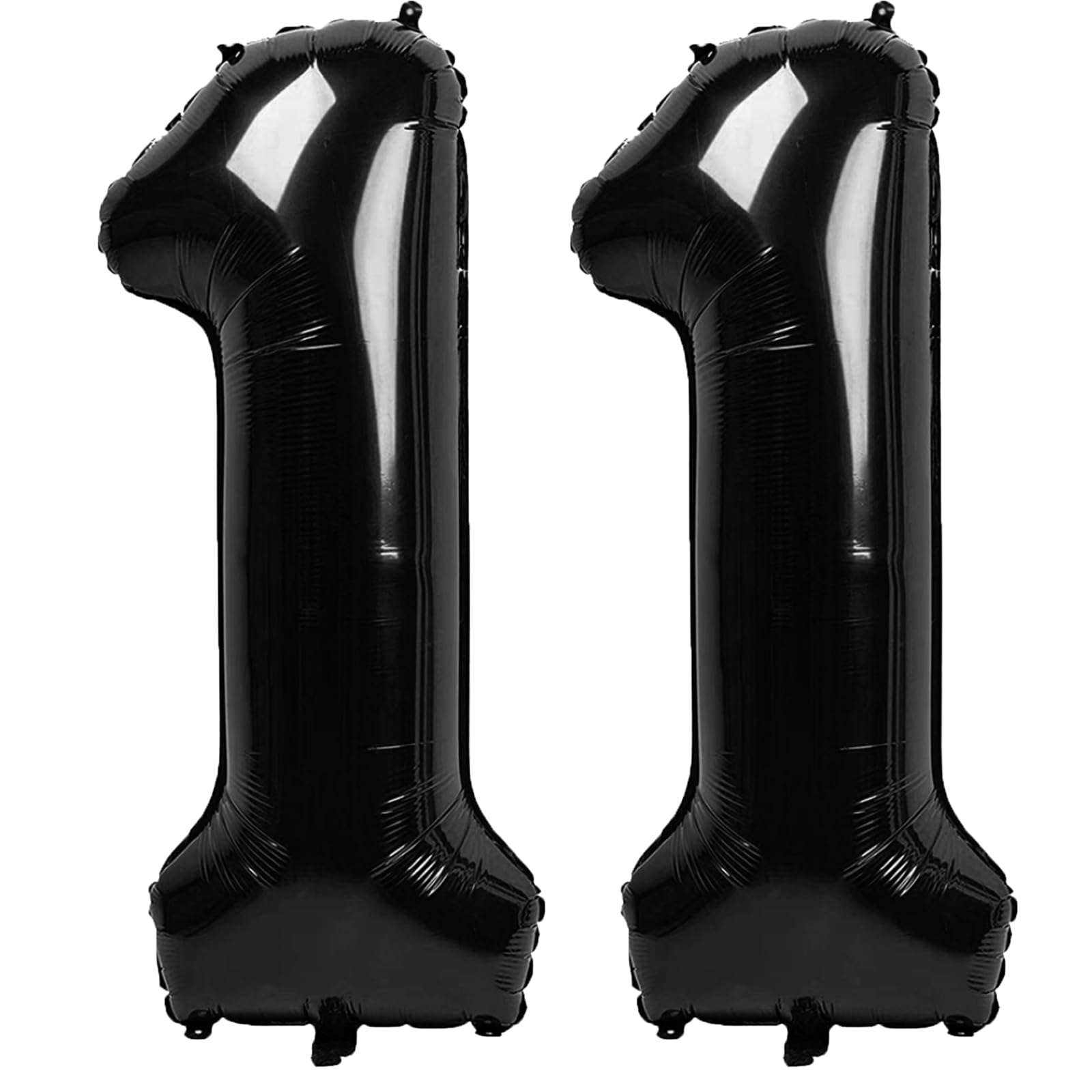 Kelfuoya 40-inch black 11 balloon serves as a bold centerpiece for birthdays or anniversaries.