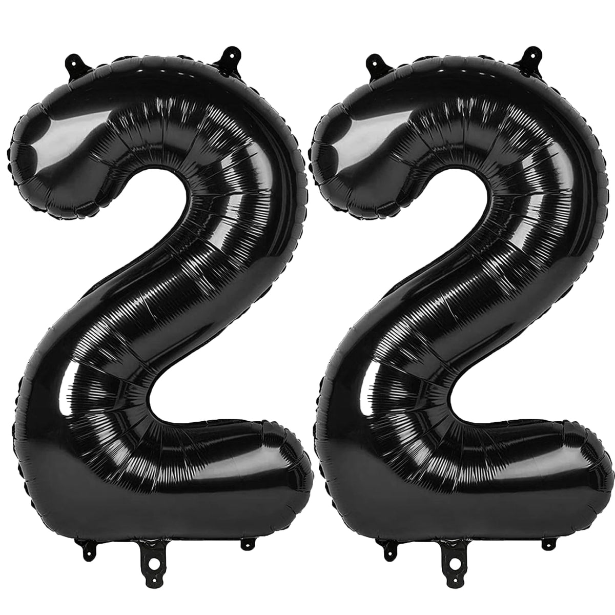 Kelfuoya 40inch black 22-number balloon for bold birthday decor and photo-worthy moments