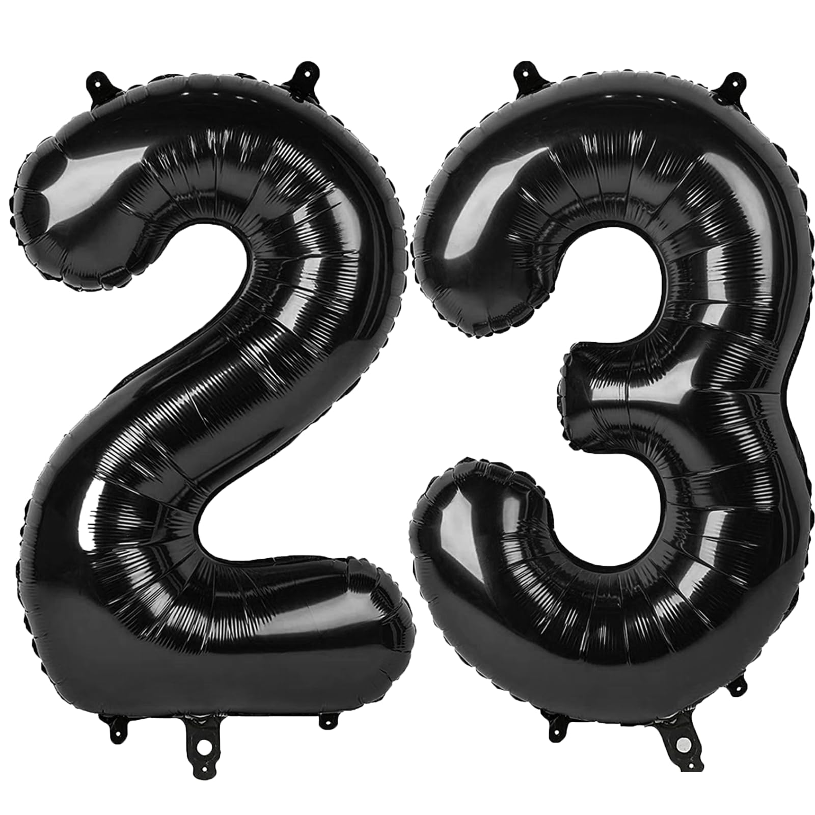 Kelfuoya 40inch black number 23 digital balloon for bold birthday decor and photo moments.