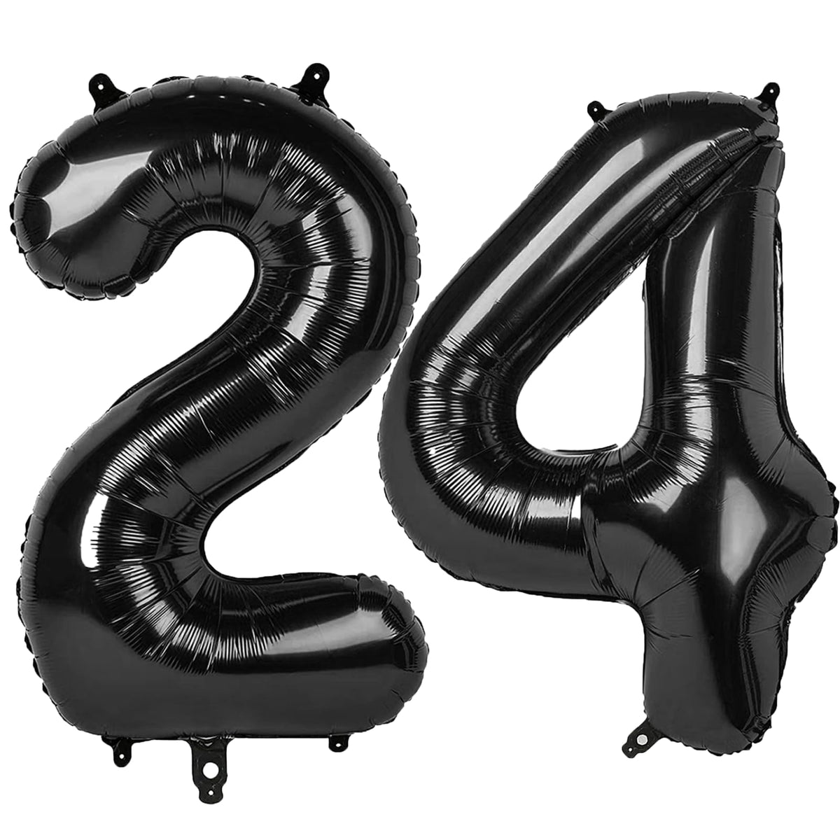 Kelfuoya 40-inch black 24 balloon, bold hero display for party decor.