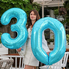 Kelfuoya 40inch blue number 3 balloon highlights milestone moments